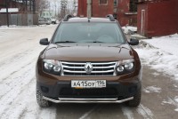 Защита передняя двойная D 42,4/50,8 Renault Duster 4WD 2012 - Интернет-магазин кунгов «Кунг-Урал», Екатеринбург
