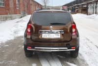 Защита задняя двойная D 50,8/50,8 Renault Duster 4WD 2012 - Интернет-магазин кунгов «Кунг-Урал», Екатеринбург