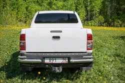 Защита задняя Toyota Hilux уголки двойные D 76,1/50,8 - Интернет-магазин кунгов «Кунг-Урал», Екатеринбург